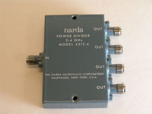 Narda 4313-4 Wilkinson Power Divider, 4-Way, 2 to 4GHz, SMA(f)-all ports.
