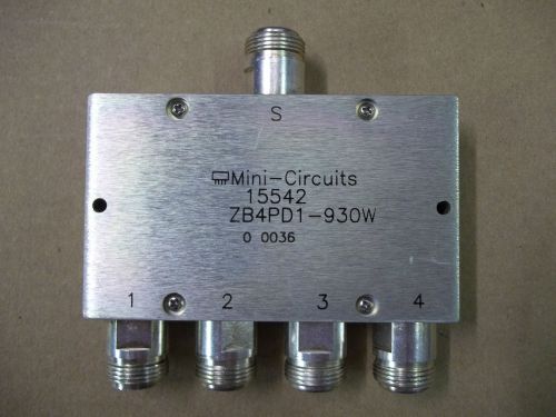 Three new mini-circuits zb4pd1-930w 4-way rf power splitter/combiner 900 mhz for sale