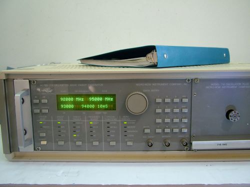 RF SWEEP SIGNAL GENERATOR 92 - 95GHz ( W BAND ) WR10 MICRO-NEW 716 WAVEGUIDE OUT
