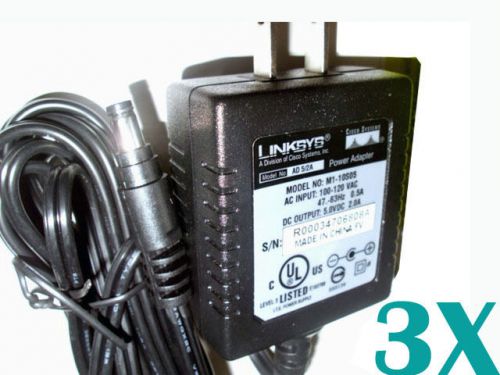 Lot 3 linksys 100-120v us dc 5v 2a power adapter for wma11b wireless router us3 for sale