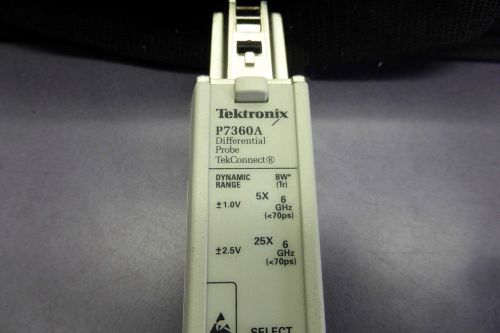 Tektronix p7360a 6 ghz z-active differential probe and soft case. for sale