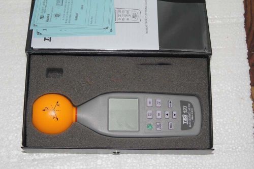 TES-593 3 axis ElectroSmog Meter Frequency EMF safety tester 10Mhz 8.0GHz 3 chs