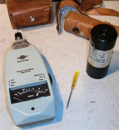 Bruel &amp; kjaer 2219 sound level meter gauge &amp; 4230 calibrator for sale