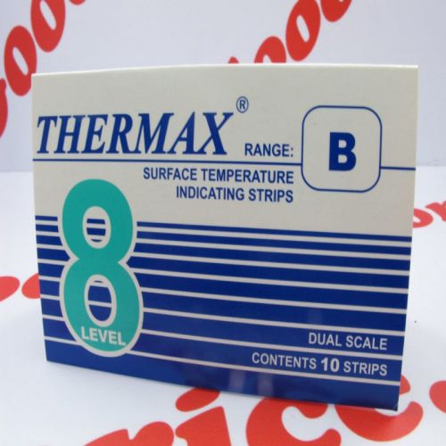 Thermax irreversible temperature label 8 level [71-110°c] range b for sale
