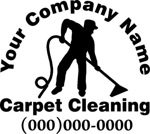 Custom made carpet cleaning decals for truck mount vans, van carpet cleaner for sale