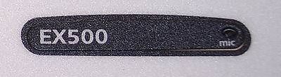 Motorola EX500 Radio Front Name Plate Escutcheon  HKLN4054A