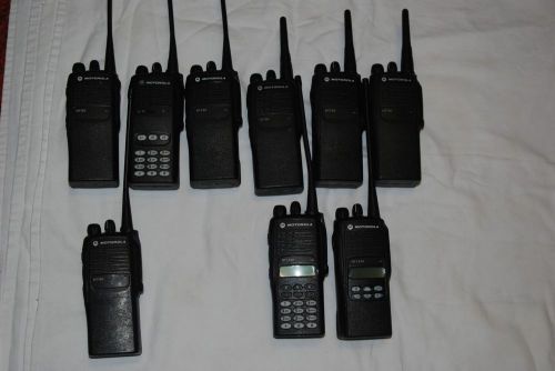 MOTOROLA LOT OF 9 UHF , HT PORTABLES 7,HT750 / 2,HT1250 IN VERY NICE CONDITION