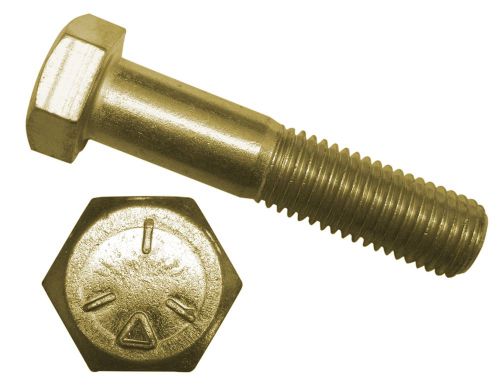 Infasco 5/8-11x3 1/4 grade 5 hex bolt / cap screw unc yellow zinc pk 100 for sale