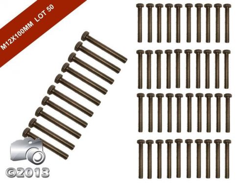 Brand new m12x100 a2 stainless fully threaded bolt screw hq hexagon hex head for sale