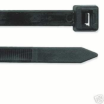 K/tfb6 — 100 pcs. black nylon cable tie 0.2 x 11.5 inch for sale
