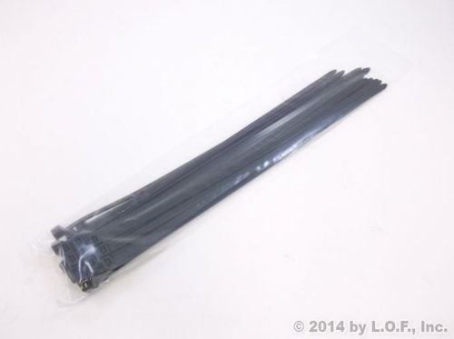 25 heavy duty 7.2mm x 350mm cable zip tie down strap wire nylon wrap black for sale
