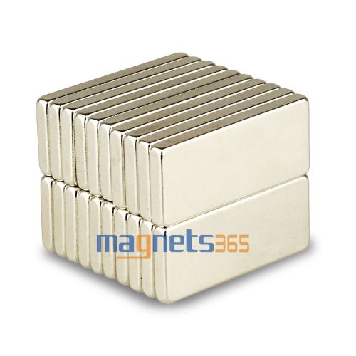 20pcs N35 Super Strong Block Cuboid Rare Earth Neodymium Magnets F28 x 12 x 3mm
