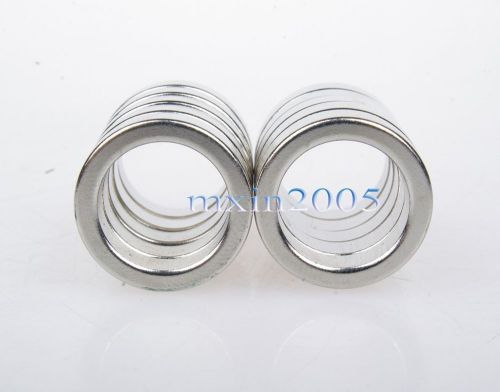10x superearth permanent nd-fe-b magnets  d19x5mm-hole14mm n50 for sale