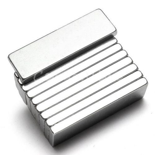 50pcs strong big neodymium ndfeb fridge magnets block slot car 25x8x2mm n52 for sale