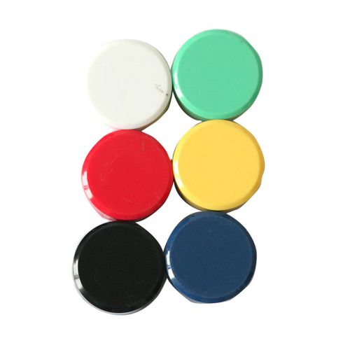 JX 30mm Pack of 10 Round Office Whiteboard Magnets covered Magnetic Base  US1