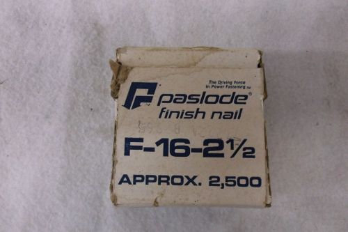 PASLODE Straight Finishing Nails 2 1/2&#034;  2,500 F16 Will Work In Many Nail Guns