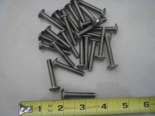 1/4-20 x 1 1/2&#034; truss head machine screws 25 pcs stainless steel phillips 1/4&#034; for sale