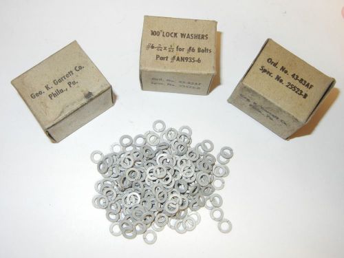 LOT OF 300 #6 3/64x1/32 WASHERS AN 935-6 WASHER #6 Bolts