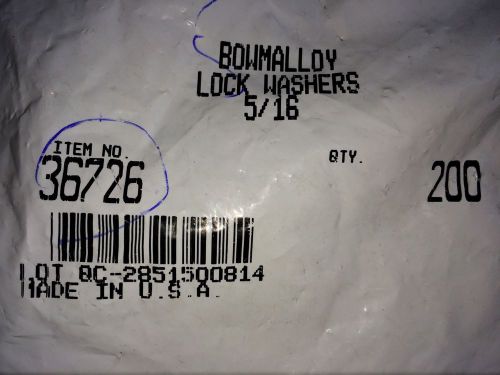 BowMalloy  Lock Washers 5/16&#034; (Qty 200)