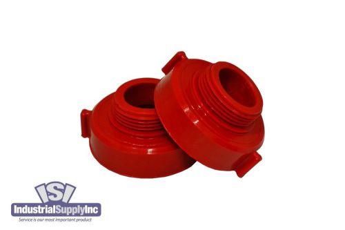 2pk polycarbonate fire hydrant reducing adapter 2-1/2&#034; nyfd(f) x 1-1/2&#034; nst(m) for sale
