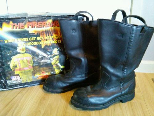 THOROGOOD FIRERANGE Mens Structural Fire Safety Boots 10.5M Steel Toe Light Use