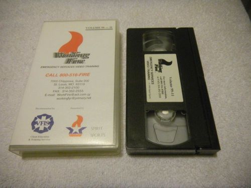 1999 vol.99/prg.11 american heat firefighter training vhs tape see contents/scba for sale