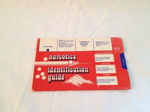 Narcotics identification guide