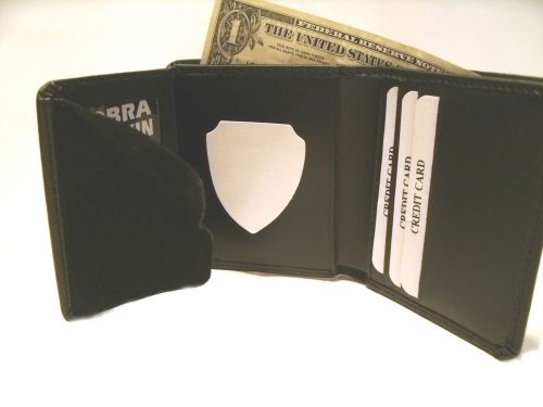Chile  Volunteer Firefighter Shield &amp; ID Wallet  Recessed Badge Cut Out CT-09