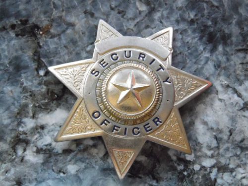 Security Badge Gold 7 Point Star 3&#034;x3&#034;