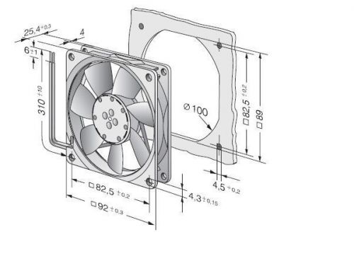 Germany original  ebmpapst the  3414ngh ac cooling fan for sale