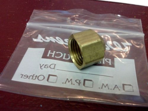 PARKER, BRASS FLARE CAP, FOR 3/8&#034; SAE, FOR 45 DEGREE FLARES, ONE, (1) CAP