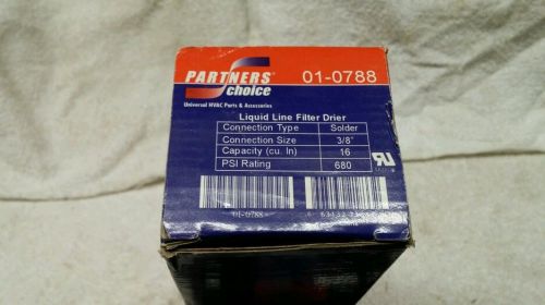 Partners choice 01-0788 liquid line filter drier new for sale