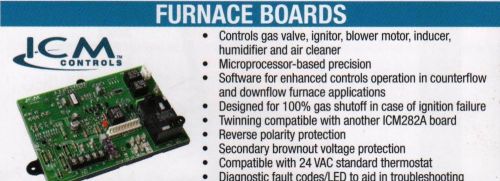 HVAC Part-&#034;ICM&#034; Furnace Board/ICM282A/Carrier Replacement-NEW