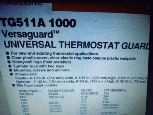 Honeywell tg511a1000 versaguard universal thermostat guard for sale