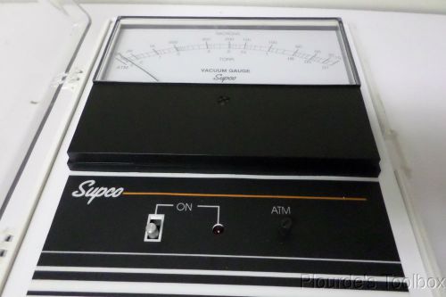 Used Supco Analog Vacuum Gauge, 5000 to 10 Microns, 500 PSI Max, VG62