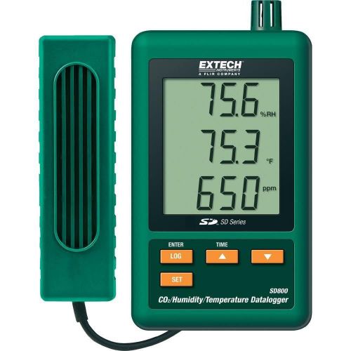 EXTECH SD800 Co2/Humidity/Temperature Data Logger W/ SD, US Authorized Dealer
