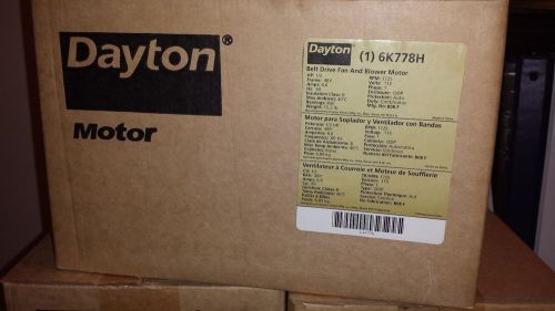 New! Dayton Motor, 1/3 HP, 1725 RPM, 115 V, 48Y, ODP - 6K778H