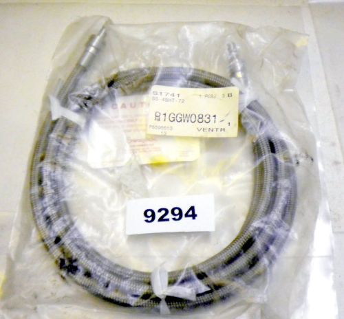 (9294) swagelok stainless steel braided hose ss-4bht-72 for sale
