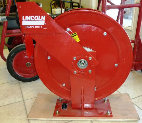 LINCOLN 83464-50 Heavy-Duty Fluid Hose Reel Complete with 1/2&#034;x50&#039; Hose,  New