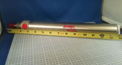 MRS-179-D-MI BIMBA STAINLESS AIR CYLINDER APPROX. 1-1/2&#034; BORE X 9&#034; STROKE