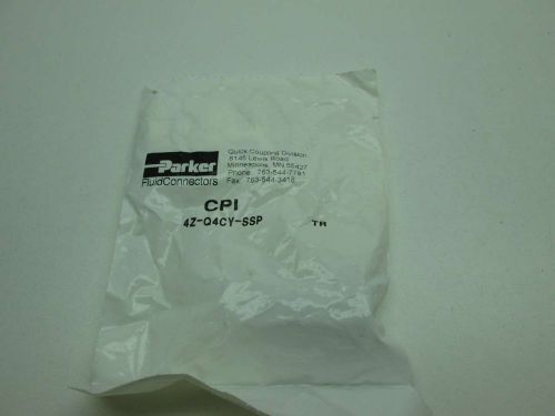 NEW PARKER 4Z-Q4CY-SSP QUICK DISCONNECT FITTING 1/4IN REPLACEMENT PART D395966
