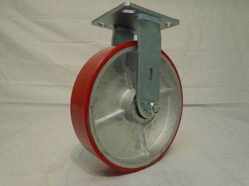 8&#034; x 2&#034; Rigid Caster Polyurethane Wheel on Steel Hub 1400lb Tool Box