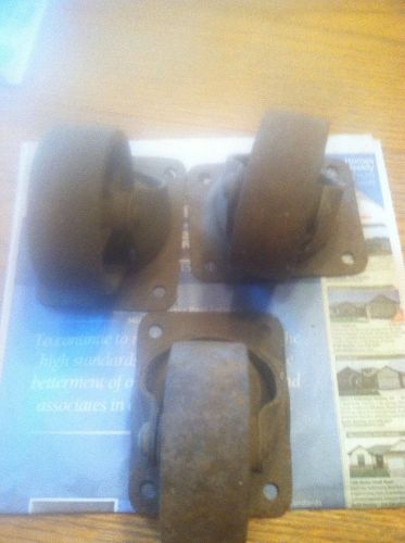 3 vintage cast iron wheels for sale