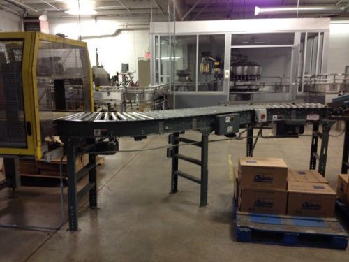 Hytrol 26&#034; &#039;s&#039; shaped powered roller case conveyor, conveying for sale