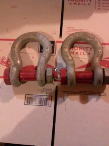 Crosby g-2130, 1&#034;, 8 1/2 ton wll galvanized bolt type anchor shackle for sale