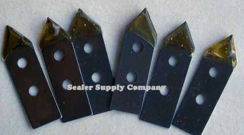 Set of six cutter blades for manual impulse sealers ss-cb-6pak, sealer supply for sale