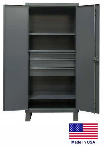 STEEL CABINET Commercial/Industrial - Shelves &amp; Drawers 3/3 - 78 H x 24 D x 36 W
