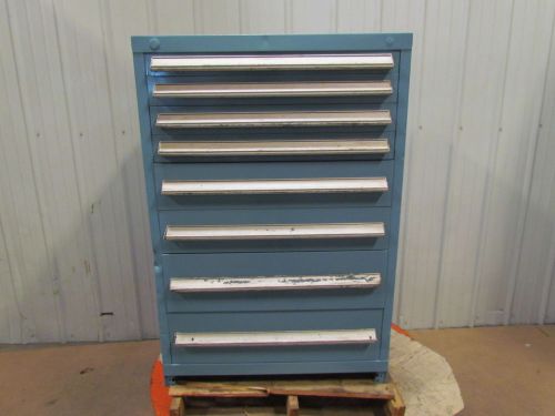 Vidmar type 8 drawer parts tool storage cabinet 30w x 28d x 44&#034;t industrial for sale
