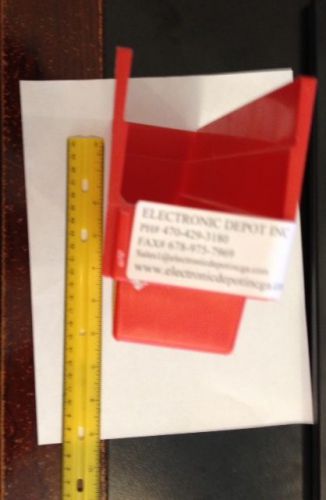 PLASTIC  BIN BOX, 2&#034; WIDTH 12&#034; LONG 4 1/2&#039; HIGH, RED COLOR
