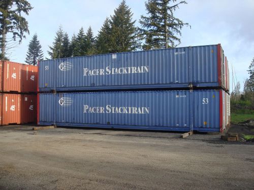 Used 53&#039; High cube steel cargo container shipping container Seattle, WA